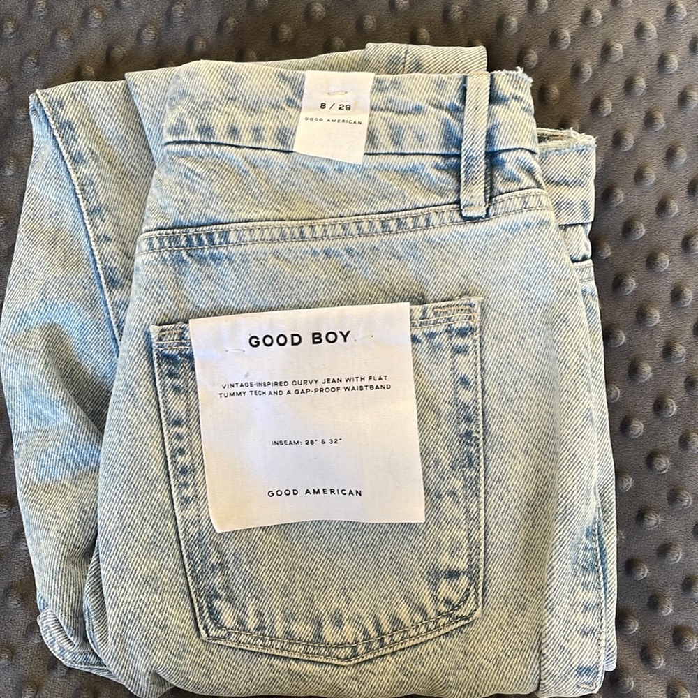 NWT Good American “Good Boy” Jeans